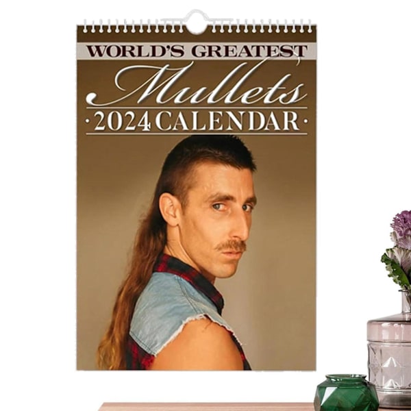 Sjovt kalender til 2024, den største Mullet-kalender i verden
