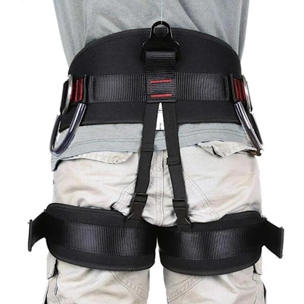 Sæde Sele til Rappelling, Klatring Faldsikring Rappelling Luftarbejde Halv Krops Lumbar Sele