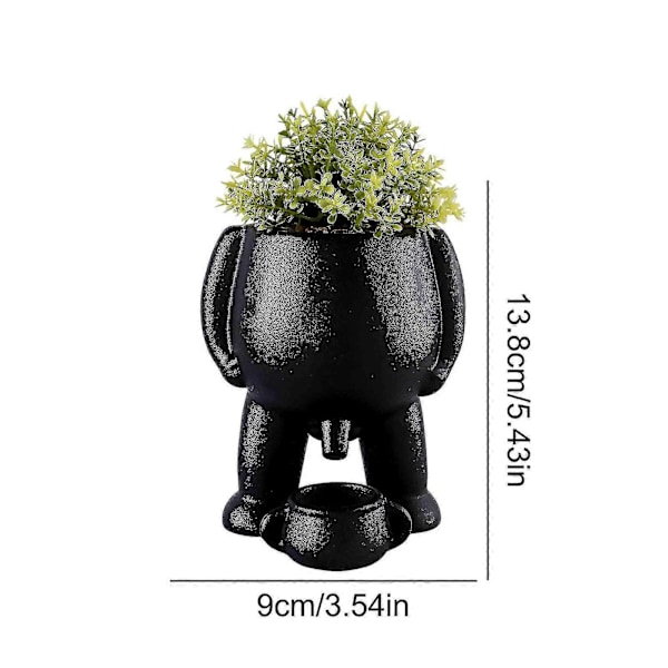 Piss Pot Planter, Piss Pot för Växter, Kissande Blomkruka, Blomkruka Rolig Vas Hem White