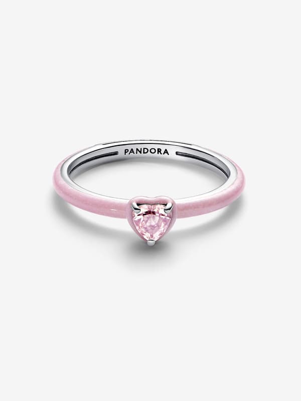 Pandora - Rosa Chakra Hjertering - Sterling sølv Circumference: 52mm