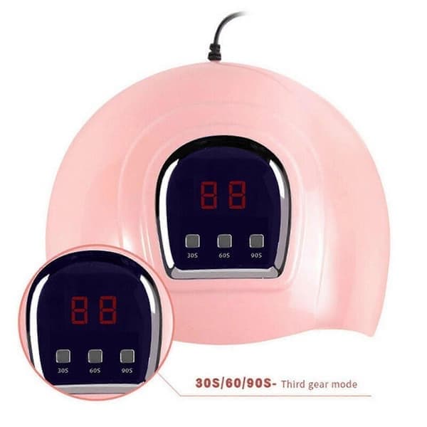 54W Pro Nagellack Torklampa LED Gel Akryl Härdning Manikyr Timer