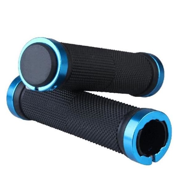 Blå Lock-on Sykkelstyre Grips - 2-pakning