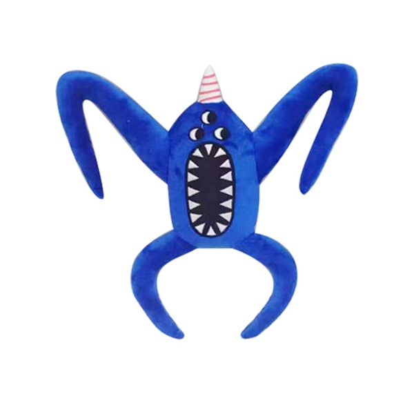 Blå plyschmonsterdocka med tre ögon, 9\" Jumbo Plushie Toy, Mjukt gosedjur Figurdocka för barn och vuxna