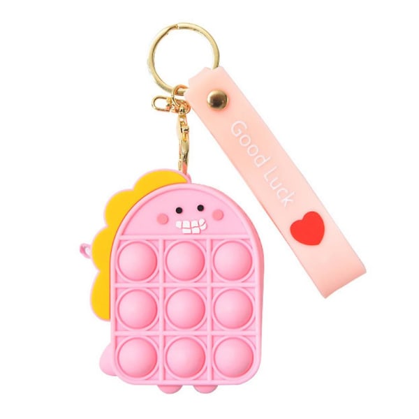 Sød pop møntpung tegnebog legetøj til piger Gave, silikone små poser Legetøjstaske Boble med nøglering Style 4