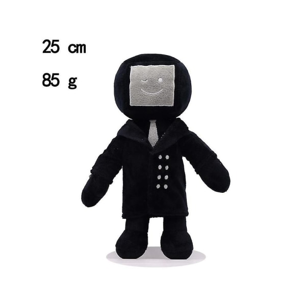 4 stk. Skibidi Toilet Toy Plys, Fotograf Plys, Højttaler Plys, Tv-mand Plys, Skibidi Toilet Toy Plys Højttaler Plys Sæt