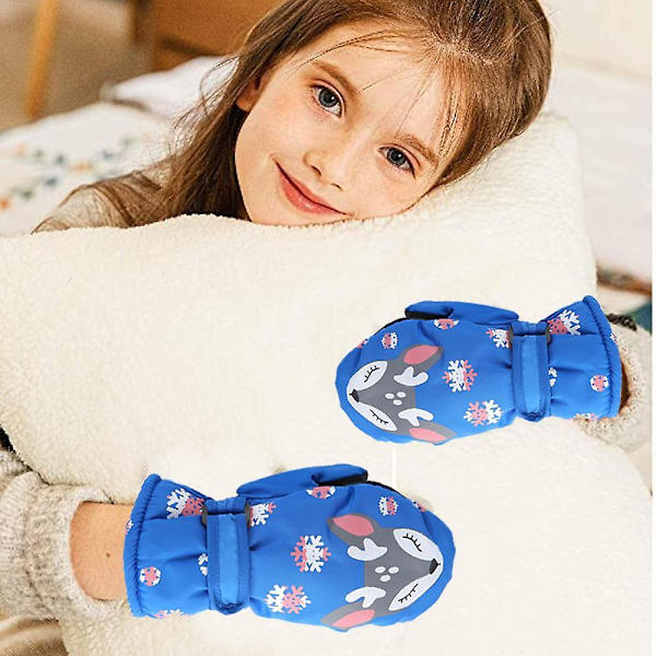 Barn Vinter Snöhandskar Baby Boys Vattentäta Skidvantar Flickor Vindtäta Varma Handskar Shape4