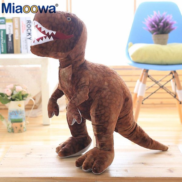 50cm-80cm Simuloitu Dinosaurus Pehmolelut Täytetyt Eläimet Pehmo Dinosaurus Tyyny Tyrannosaurus Rex Nuket Lapset Tytöt Lahjat 50cm green