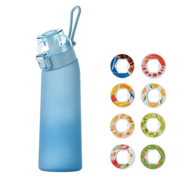 Air-Up Vattenflaska 700ml – 8 Smakkapslar | Sockerfri & Smakrik | Gradientflaska, Perfekt för Utomhus och Gym Gradientblå Gradientblå Gradient blue