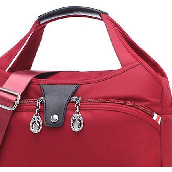 Multificks axelväska dam Messenger Bag Reseväska Arbetsväska - Röd