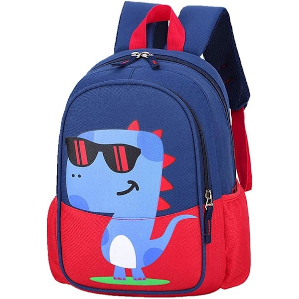 Lasten taapero esikoulu matkareppu päiväkoti Cool Cute Cartoon reppu reppu Yksisarvinen Violetti reppu Kirjakassi tytöille pojille vauva Dinosaur Red