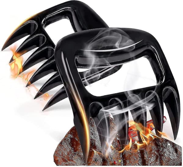 Kødgaffel, Kødkløer 2 Bjørnepote Kød Skæg Kogeværktøj Tilbehørssæt, Til Pulled Aork Pulled Pork Shredders Grillning Kød Til Bbq