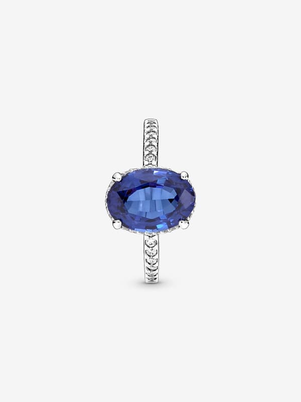 Pandora - Sparkling Statement Halo -sormus - Sterlinghopea Circumference: 50mm