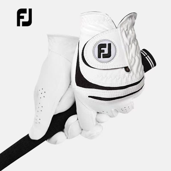 FJ Golfhandsker til mænd, åndbart lammeskind, skridsikker, venstre hånd, holdbar, 2 stk. 25