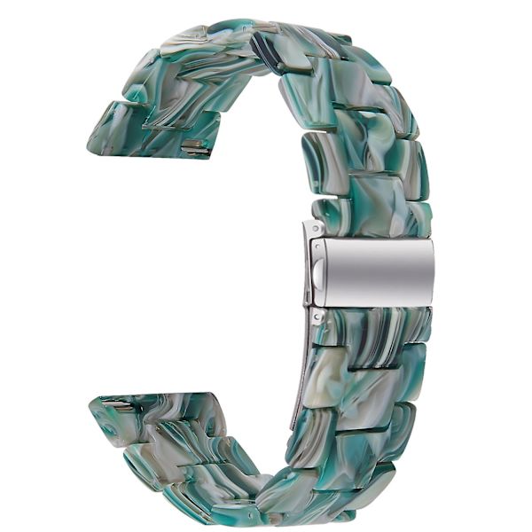 Ersättningsarmband för Garmin Vivoactive 4, 22 mm vattentätt klockarmband i harts Green Style S Garmin Vivoactive 4