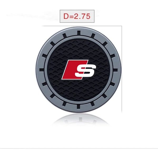Audi S-Line Bilkopholder, Kopholder til Audi S-Line S1 S4 S3 S4 S5 S6 S7 S8 SQ4 SQ5 SQ7 SQ8, Skridsikker Bilkopholder Indlæg #NAME?
