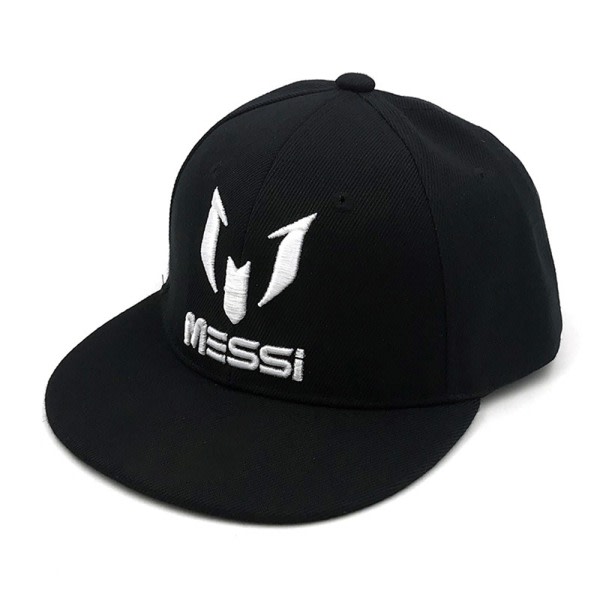 Ronaldo CR7 Kasket Børn Drenge Piger Messi Neymar Bboy Hip-Hop Snapback Hat - Black-B