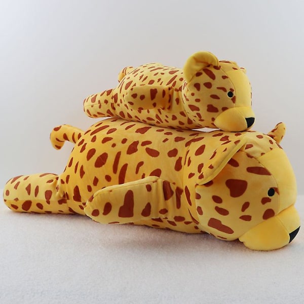 Dinosaur Vægtet Ned Bomuld Dinosaur Sød Triceratops Plys Legetøj 38cm Orange Leopard