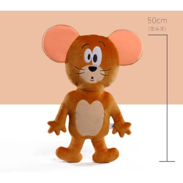 Tom ja Jerry -animaatioperifeerinen pehmolelu - Lahja faneille - Jerry Flat style