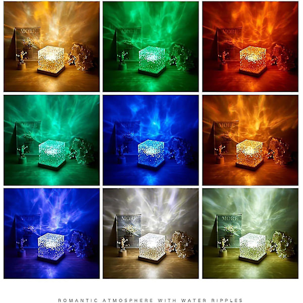 Nordlys Lampe, Healixo Lys, Halolume Lampe, Waveqube Bølge Lampe