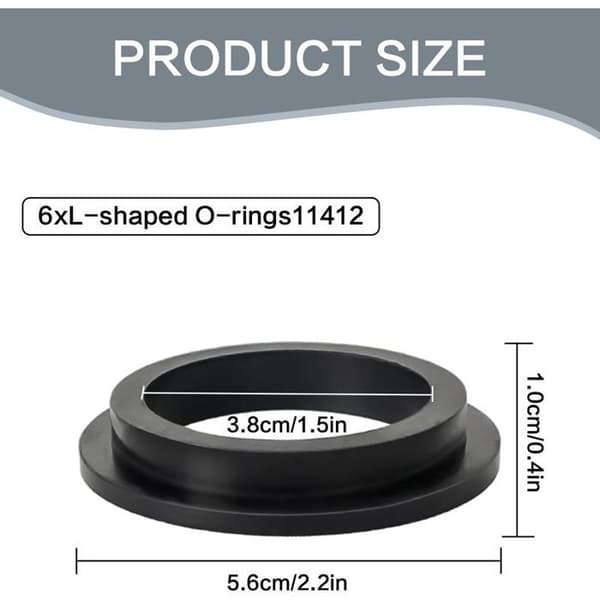CCYKXA 6-pack gummio-ringar för Intex poolpump, Intex pooltillbehör, Intex spa-tätning, O-ring