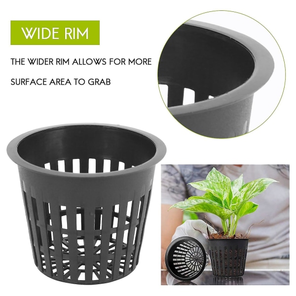45 Styk Netpotter, Plastik Netpot Til Have Balkon Hydroponics Og Jordløs Kultur (8cm)