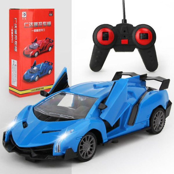 1:20 Bugatti Rc Bil Elektrisk Fjärrkontroll Bil Leksak För Barn Pojke Bilmodell Blue