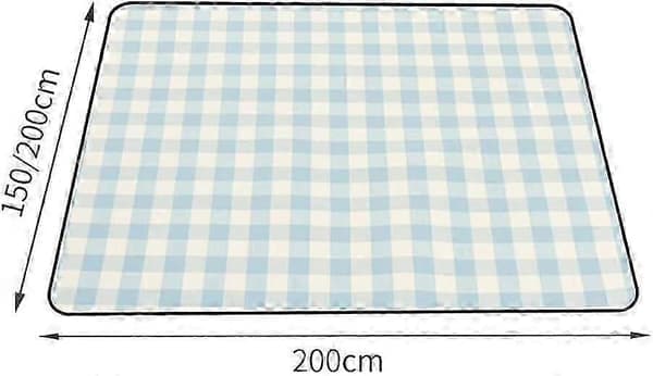 Piknikviltti rantaviltti, ylisuuri vedenpitävä piknikmatto (Väri: D, Koko: 200*200CM)