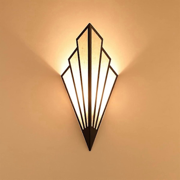 Modern Vägglampa Enkel Kreativ Vägglampa Sovrum Gång Vardagsrum Vägglampa Hållare E14 Sockel Art Deco Belysningsarmatur