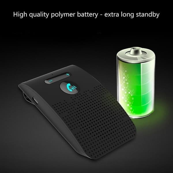 Håndfri Bluetooth 5.0 bilstereo høyttalersett med solskjermklips