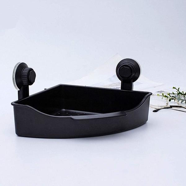 Badrumshörnhyllor Duschställ Duschtillbehör Förvaring & Organisering Svart För Badrum Kök svart （2-pack） Black