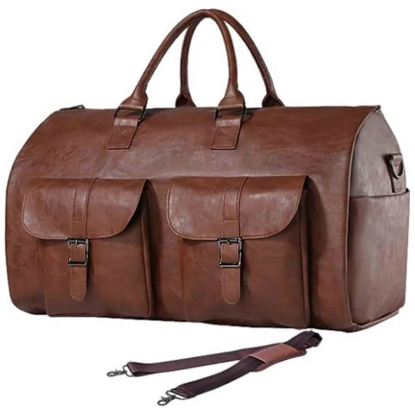 Pyörillä varustetut vaatepussit matkustamiseen, muunneltava Duffle-vaatepussi, pyörälliset laukut, 100% upouusi Brown