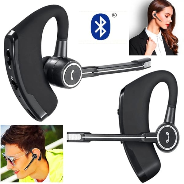 V8S Trådlöst headset Handsfree-hörlurar för både höger och vänster öra för Android IOS-telefoner Trådlösa brusreducerande hörlurar