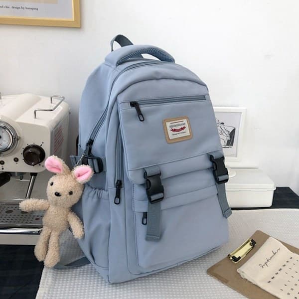 Vanntett nylon reiseveske skolesekk blå blue