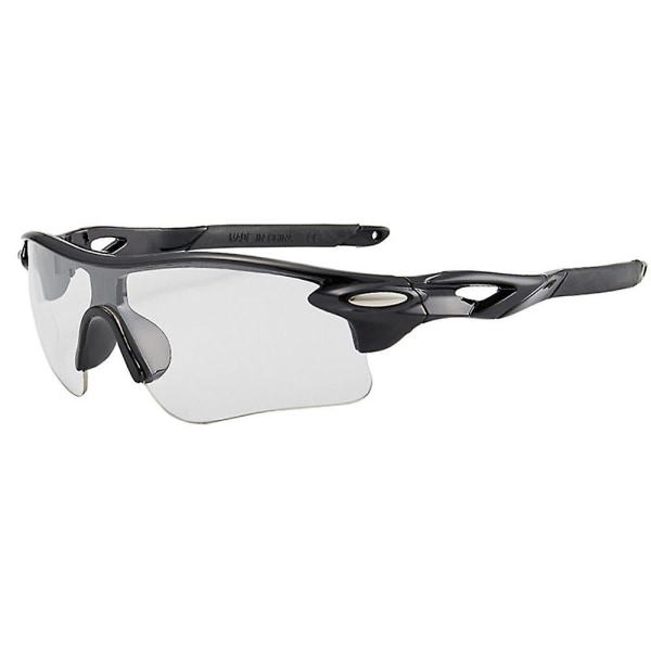 Polariserede Sportssolbriller til Mænd Kvinder Cykling Løb Kørsel Fiskebriller black frame white flat