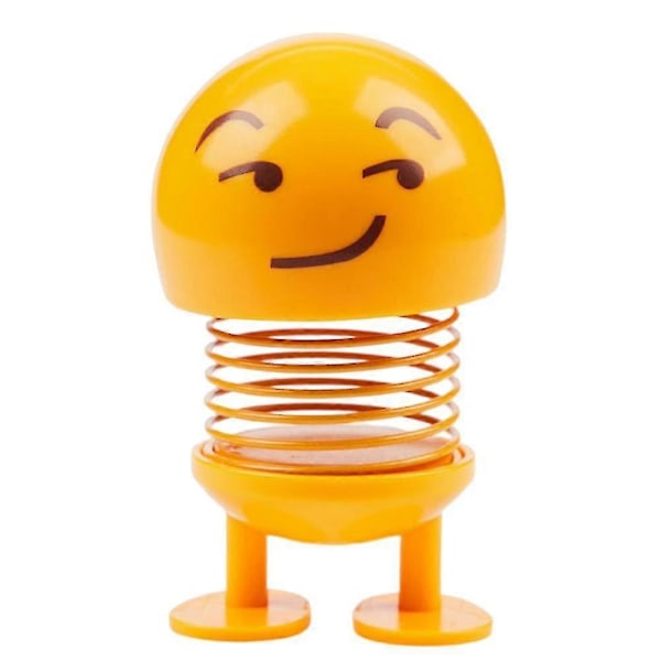 Auton jousella varustettu heiluva pää -nukke, personoidut jouset, tanssiva hahmo, lelut, auton kojelaudan koriste No. 14 Bad Smile