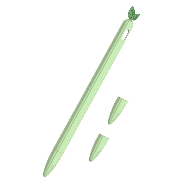 Etui Sleeve Cute Fruit Design Silikone Blødt beskyttelsescover kompatibel med Apple Pencil 2nd Gen avocado