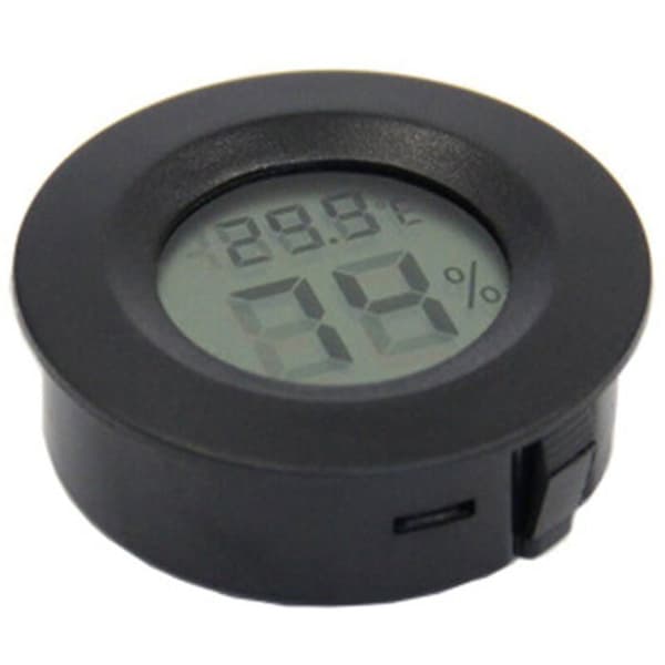 2-pack Mini Hygrometer Termometer Digital LCD Inomhusmonitor - för luftfuktare avfuktare växthus