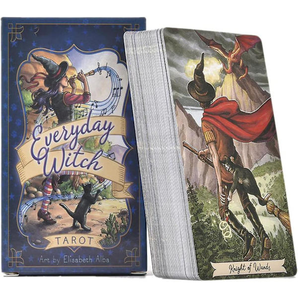 78 kortin Everyday Witch Tarot -pakka: kysy ja tiedä myyttinen kohtalo ennustaminen onnenpeleihin Taort-pakka lautapelit