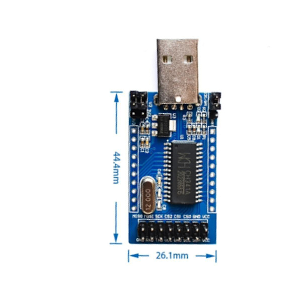 Ch341a ohjelmoija Usb Uart Iic Spi I2c muuntaja rinnakkaisportin muuntaja sisäänrakennettu käyttöilmaisin Hy
