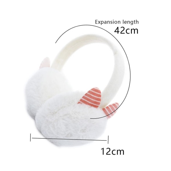 Weather Fluffy Earmuffs Winter Warm Headband Cute Slouchy Ear Warmers Grey