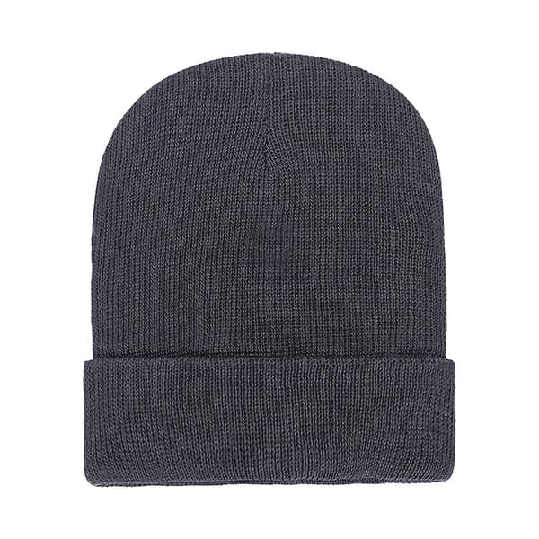 Strikkede manchet hue til varme og komfort dark grey