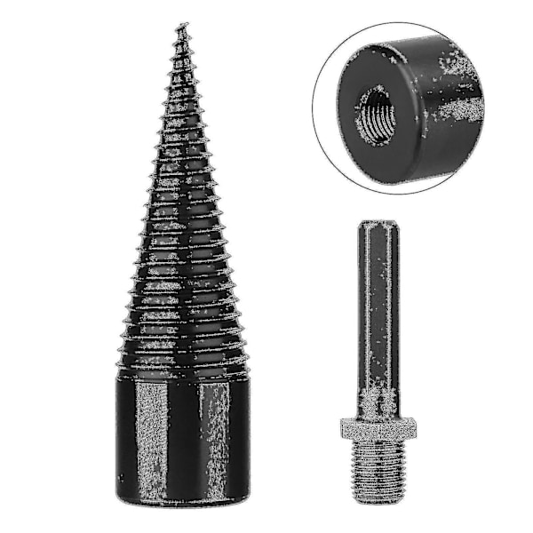 Industriel Brændetømmerbor, Trækegle, Hexskaft, Træstammesplitter, Skrue, Splittende 32mm Y 32mm