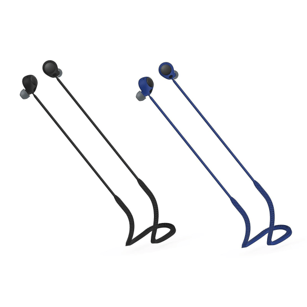 Anti-tapt ørepropper stropp Vanntett silikonhalsstreng Sikker Kompatibel hodetelefon Bruker kompatibel Sony Wf-c700n Blue