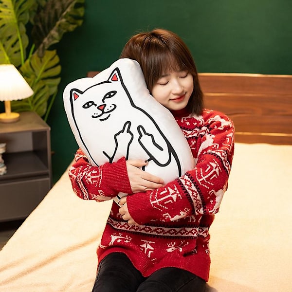45cm Ripndip Lord Nermal Lordnermal plysj leker myke katt grønne romvesener utstoppede dukker søte katt pute gaver til venner