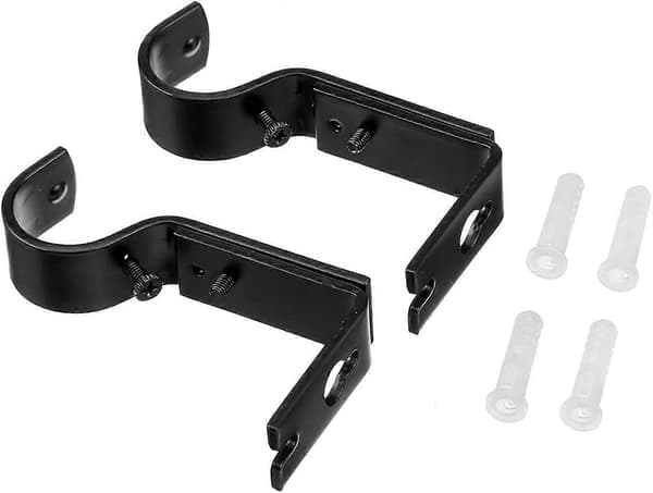 Justerbart väggfäste, set om 2 svarta Black