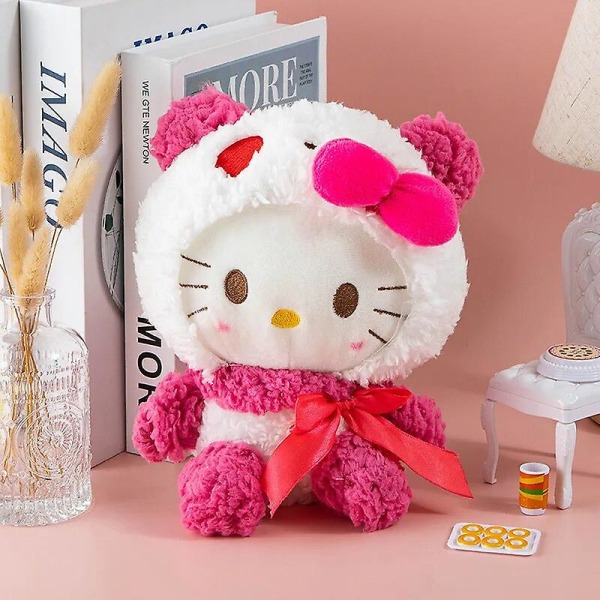 Uusi 25 cm:n Cartoon Kawaii Kanelipulla Koiran Pehmolelu Plussi Nuken Koti Sisustus Lasten Syntymäpäivälahja Hello Kitty 25CM