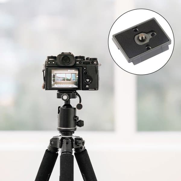 Sæt med 2 Quick Release-plader kompatible med Manfrotto 200PL-14 Quick Release-plade til stativkuglehoved