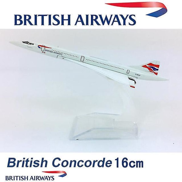 15cm 1:400 Concorde Air France 1976-2003 Flygbolagsmodell Legering Samlarobjekt Display Leksak Flygplansmodellkollektion Barn Barn British