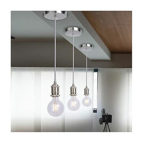 Metallhänge, E27-lamphållare med kabel, 100 cm pendelkabel