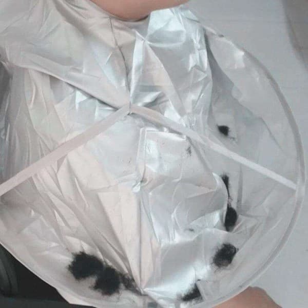 Barberarkappa - Klippkappa - Paraply Silver Silver
